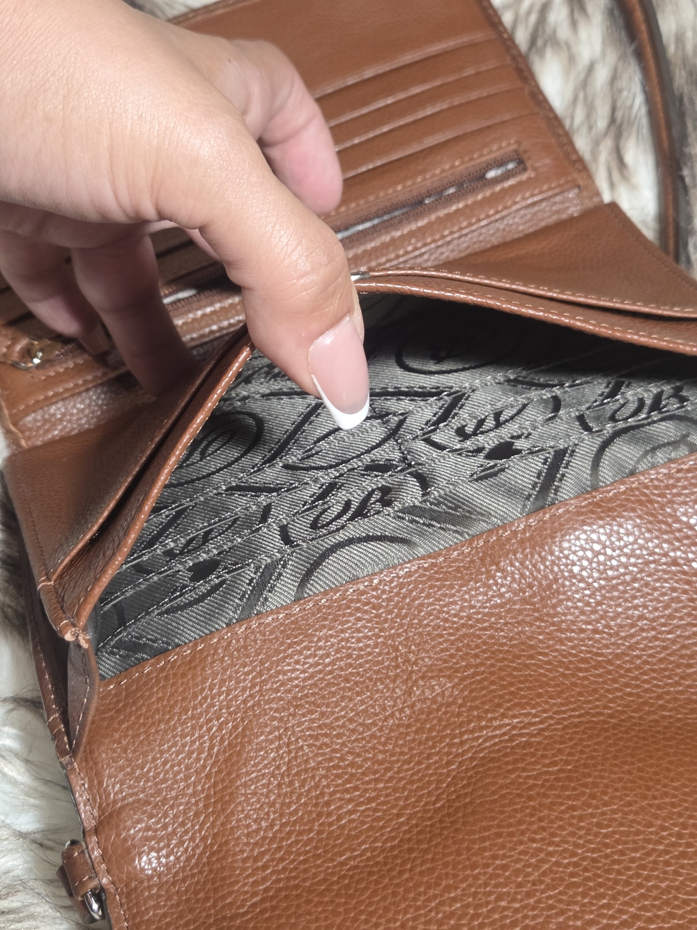 Brighton Ferrara Whisky Mystique Slim Leather Organizer - Picture 11 of 14
